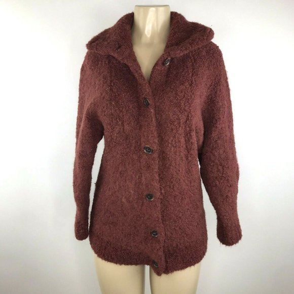 Aritzia Wilfred Oversized Alpaca Cardigan Brown - Picture 6 of 14